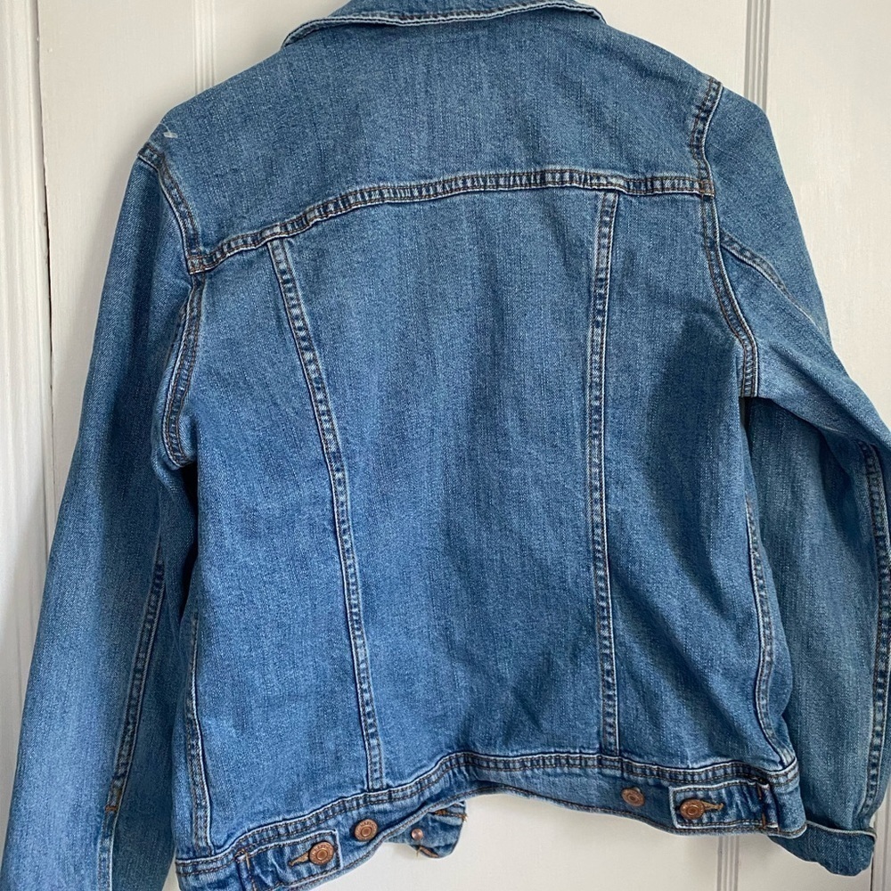 Classic Women Cropped Cowgirlcore Jean Jacket- Medium - Picture 4 of 11